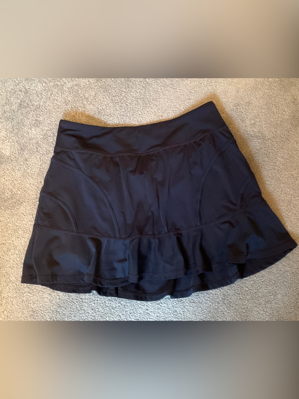 Kyodan Navy Ruffle-Hem Athletic Skort